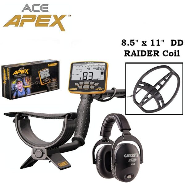 Garrett - ACE APEX - Wireless Package - 8.5 x 11" Raider Coil